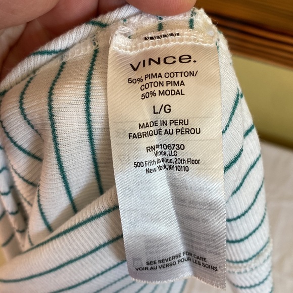 Vince Favourite Rib Racerback Tank Top - Picture 7 of 8